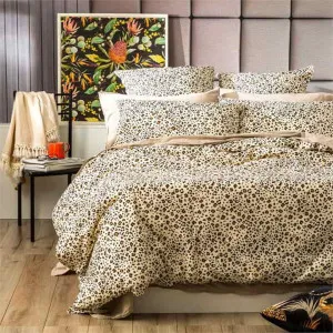 Renee Taylor European Vintage Washed Printed Cotton Leopard Quilt Cover Set by null, a Quilt Covers for sale on Style Sourcebook