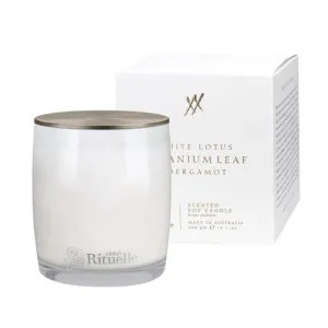 Urban Rituelle White Lotus, Geranium Leaf & Bergamot Candle 400gm by null, a Candles for sale on Style Sourcebook
