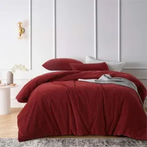 Vintage Design Cotton Velvet Rouge Quilt Cover Set by null, a Quilt Covers for sale on Style Sourcebook