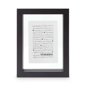 VTWonen Black Wood A7 Photo Frame by null, a Photo Frames for sale on Style Sourcebook