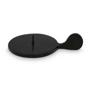 VTWonen Matte Black Metal 3cm Candle Holder With Ear by null, a Candles for sale on Style Sourcebook
