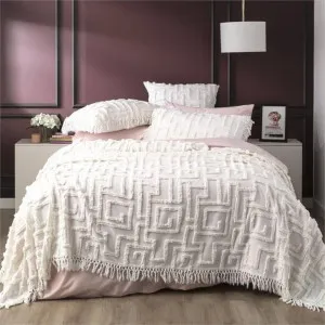 Renee Taylor Riley White Vintage Washed Coverlet Set by null, a Quilt Covers for sale on Style Sourcebook