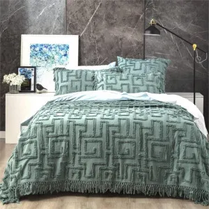 Renee Taylor Riley Mineral Vintage Washed Coverlet Set by null, a Quilt Covers for sale on Style Sourcebook