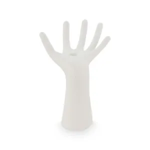 VTWonen Matte Ecomix Hand Wide White 24cm Candle Holder by null, a Candles for sale on Style Sourcebook