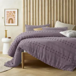 Vintage Design Sans Sovci Cotton Lilac Quilt Cover Set by null, a Quilt Covers for sale on Style Sourcebook