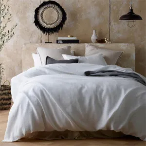 Vintage Design Hemp White Quilt Cover Set by null, a Quilt Covers for sale on Style Sourcebook