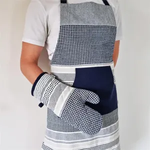 J.Elliot Patrick Navy and Grey Apron by null, a Aprons for sale on Style Sourcebook