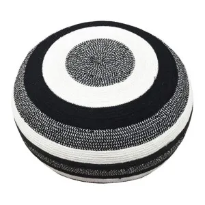 J.Elliot Amayla Black and Grey Ottoman by null, a Ottomans for sale on Style Sourcebook