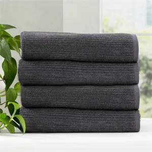 Renee Taylor Cobblestone 4 Piece Platinum Bath Towel by null, a Towels & Washcloths for sale on Style Sourcebook