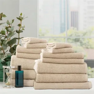 Renee Taylor Cobblestone 14 Piece Stone Towel Pack by null, a Towels & Washcloths for sale on Style Sourcebook