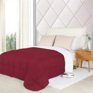 Home Fashion Reversible Plush Soft Sherpa Red Comforter by null, a Quilt Covers for sale on Style Sourcebook