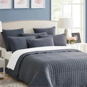 Home Fashion Vintage Stone Wash Charcoal 7 Piece Coverlet Set by null, a Quilt Covers for sale on Style Sourcebook