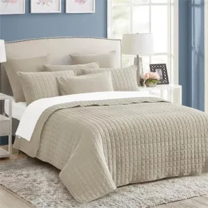 Home Fashion Vintage Stone Wash Natural 7 Piece Coverlet Set by null, a Quilt Covers for sale on Style Sourcebook