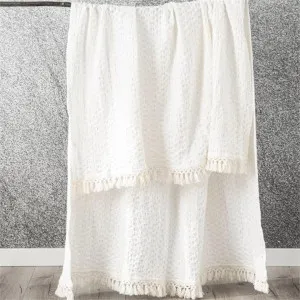 Renee Taylor Alysian Washed Cotton Textured White Throw by null, a Throws for sale on Style Sourcebook