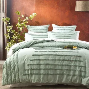 Renee Taylor Classic Cotton Sage European Pillowcase by null, a Cushions, Decorative Pillows for sale on Style Sourcebook