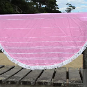 Accessorize De La Mer Pink Round Turkish Towel by null, a Outdoor Accessories for sale on Style Sourcebook
