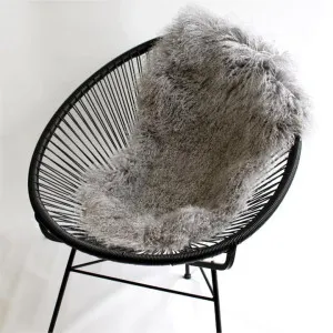 Accessorize Mongolian Plush Grey Wool Rug by null, a Rugs for sale on Style Sourcebook