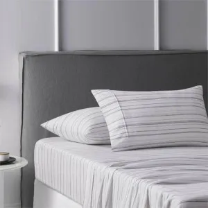 Accessorize Weathered Stripe Cotton Flannelette Sheet Set by null, a Sheets for sale on Style Sourcebook