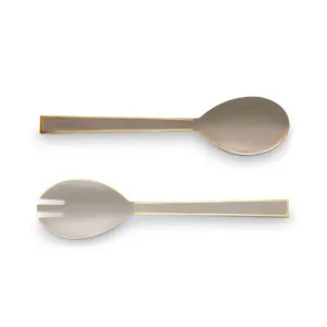 PIP Studio Enamelled Khaki Salad Servers Set of 2 by null, a Knives for sale on Style Sourcebook