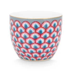 PIP Studio Flower Festival Scallop Red Light Blue Egg Cup by null, a Cups & Mugs for sale on Style Sourcebook