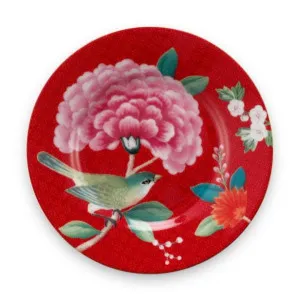 PIP Studio Blushing Birds Red 12cm Petit Four Plate by null, a Plates for sale on Style Sourcebook