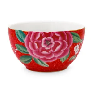 PIP Studio Blushing Birds Porcelain Red 9.5cm Bowl by null, a Salad Bowls & Servers for sale on Style Sourcebook