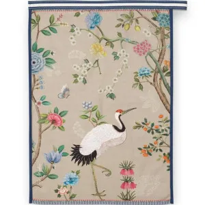 PIP Studio Blushing Birds All Over Print Khaki Tea Towel by null, a Tea Towels for sale on Style Sourcebook