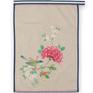 PIP Studio Blushing Birds Khaki Tea Towel by null, a Tea Towels for sale on Style Sourcebook
