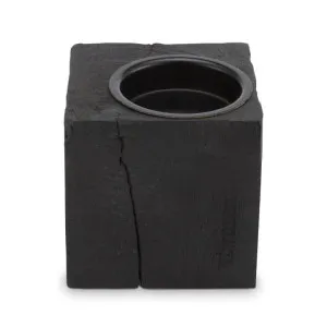 VTWonen Reversible Wood Black Candle Holder by null, a Candles for sale on Style Sourcebook