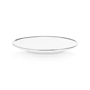 VTWonen White Silver 25.5cm Porcelain Plate by null, a Plates for sale on Style Sourcebook