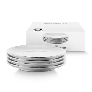 VTWonen Silver 12cm Porcelain Plates Set of 4 by null, a Plates for sale on Style Sourcebook