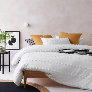 Vintage Design Serapian White Quilt Cover Set by null, a Quilt Covers for sale on Style Sourcebook