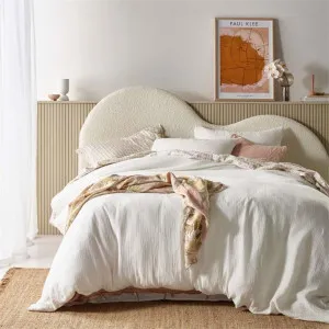 Vintage Design Hugo Cotton Gauze White Quilt Cover Set by null, a Quilt Covers for sale on Style Sourcebook