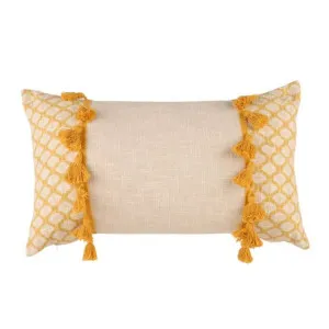 Accessorize Eleni Ochre 30cm x 50cm Filled Cushion by null, a Cushions, Decorative Pillows for sale on Style Sourcebook