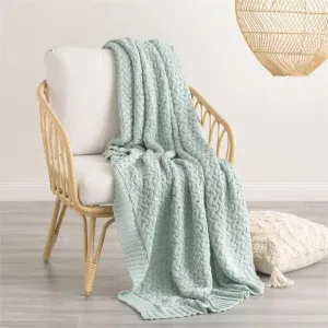 Renee Taylor Lenni Cotton Knitted Starlight Throw by null, a Throws for sale on Style Sourcebook