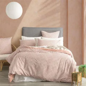 Renee Taylor 300 Thread Count Cotton Reversible Chessboard Cedar Quilt Cover Set by null, a Quilt Covers for sale on Style Sourcebook