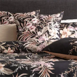 Renee Taylor 300 Thread Count Cotton Reversible Grevillea Onyx European Pillowcase by null, a Cushions, Decorative Pillows for sale on Style Sourcebook