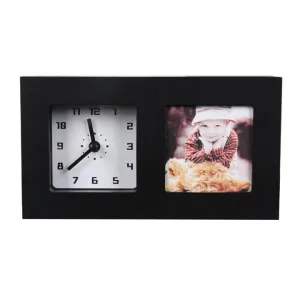 Accessorize Black Photo Frame Clock by null, a Clocks for sale on Style Sourcebook