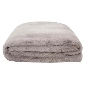Bambury Frida Faux Fur Dove Throw by null, a Throws for sale on Style Sourcebook