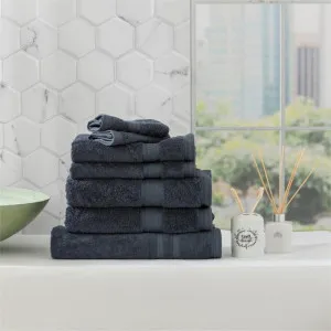 Renee Taylor Stella 7 Piece Indigo Towel Pack by null, a Towels & Washcloths for sale on Style Sourcebook
