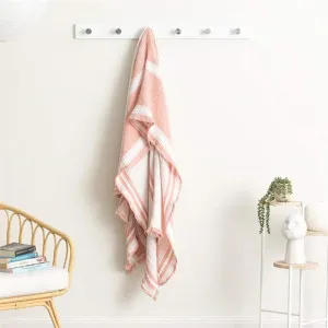 Renee Taylor Ray Striped Vintage Washed Textured Mystic Throw by null, a Throws for sale on Style Sourcebook