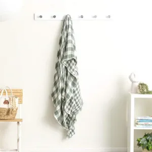 Renee Taylor Atlantic Reversible Vintage Washed Textured Emerald Throw by null, a Throws for sale on Style Sourcebook