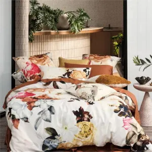 Linen House Primavera Caramel Quilt Cover Set by null, a Quilt Covers for sale on Style Sourcebook