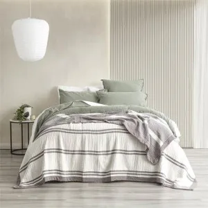 Renee Taylor Brighton Washed Cotton Textured Blanket by null, a Blankets & Throws for sale on Style Sourcebook