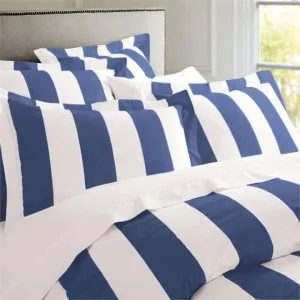 RANS Oxford Stripe Cobalt Blue Quilt Cover Set by null, a Quilt Covers for sale on Style Sourcebook