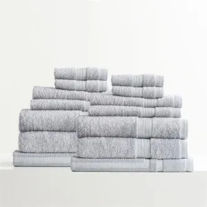 Renee Taylor Stella 14 Piece Silver Towel Pack by null, a Towels & Washcloths for sale on Style Sourcebook