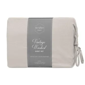 Ardor Boudoir Vintage Washed Sheet Set by null, a Sheets for sale on Style Sourcebook