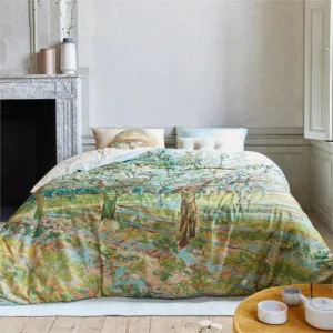 Bedding House Van Gogh Orchard Cotton Sateen Natural Quilt Cover Set by null, a Quilt Covers for sale on Style Sourcebook