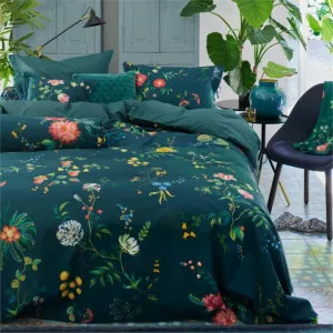 PIP Studio Fleur Grandeur Cotton Dark Blue Quilt Cover Set by null, a Quilt Covers for sale on Style Sourcebook