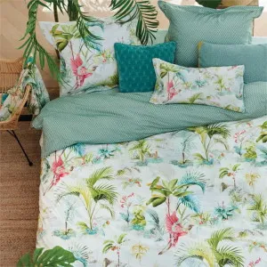 PIP Studio Palm Scenes Cotton White Quilt Cover Set by null, a Quilt Covers for sale on Style Sourcebook